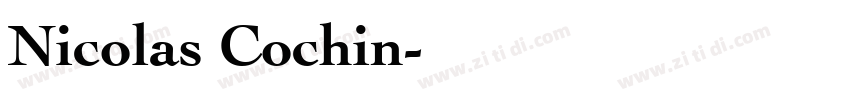 Nicolas Cochin字体转换